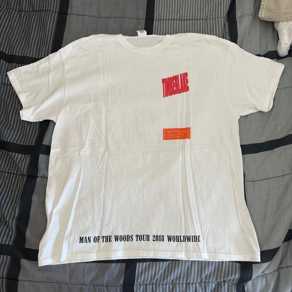 2018 Justin Timberlake The Man of the Woods Tour Promo T-Shirt Size XL Pop R&B